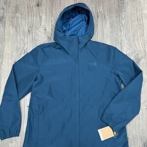 The North Face Daybreak Rain Parka Size 2XL Womens Midnight Petrol Blue $180